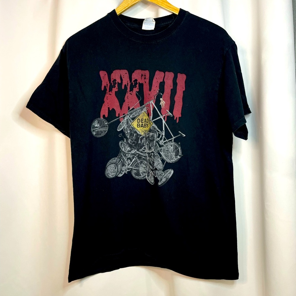 Port & Co. black Dead Baby Downhill Bike Race 2023 Seattle WA graphic tee sz M